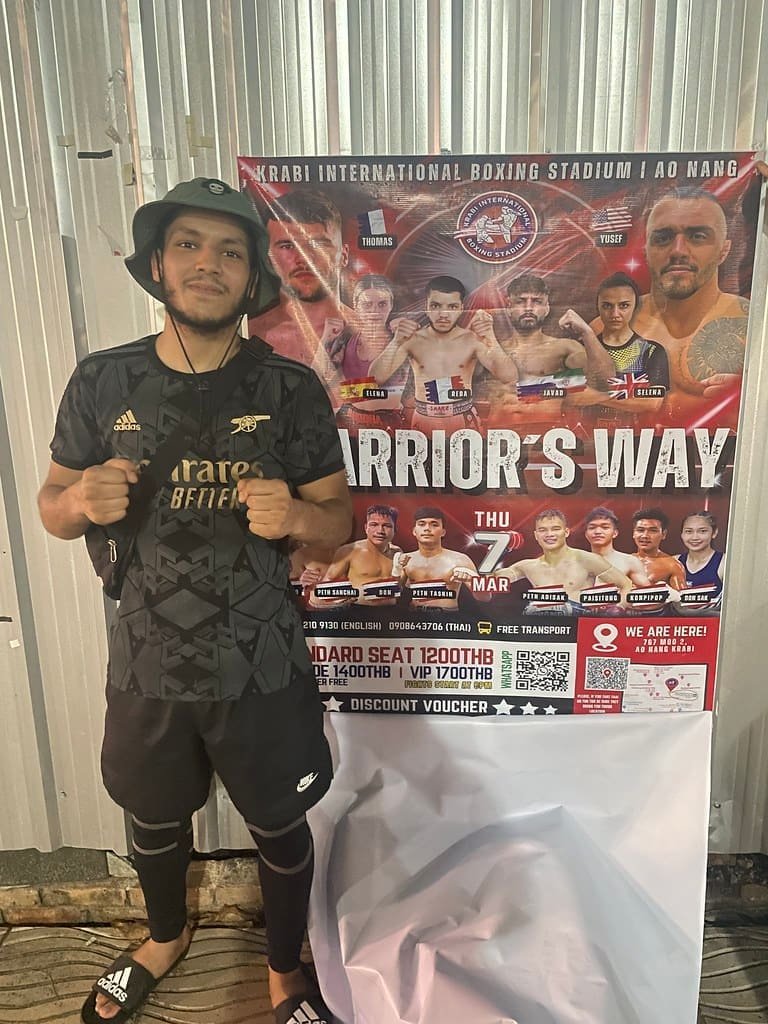 Affiche d'un combat en Thaïlande