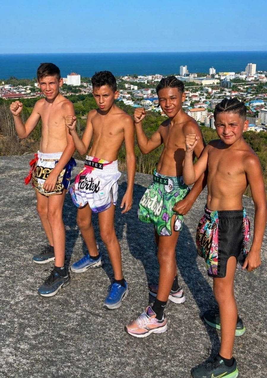 Le groupe de l'USBB en Thaïlande, en dehors des entraînements